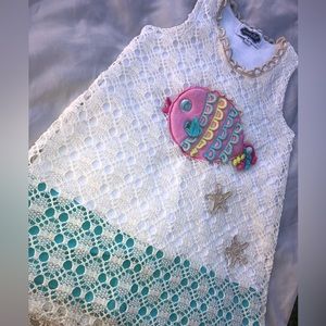 Mud pie baby dress 3t - girl dress - fish dress - toddler clothes